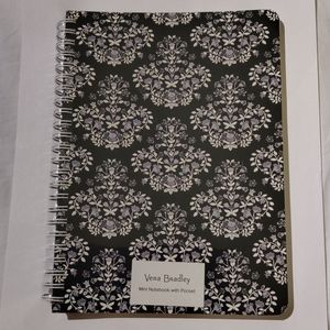 Vera Bradley Notebook with Pocket Chandelier Noir
